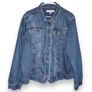 Croft & Barrow Stretch Denim Jacket size XXL